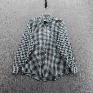 Southern Tide Gingham‎ Plaid Button Down Shirt Large Green Men Long Sleeve
